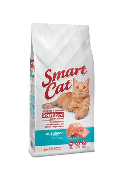 SMARTCAT Smart Cat Sterilised Somonlu Kısır Kedi Maması 10 Kg