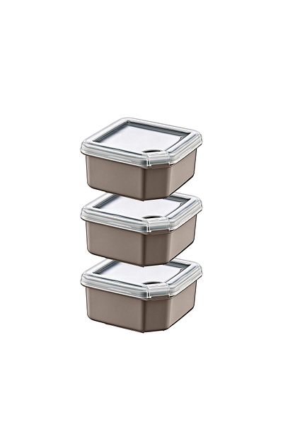 Smartware Q-Box Storage Container Set of 3 (3 X 350 ml)