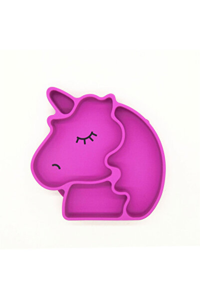 Eazy Kids صفيحة شفط السيليكون - وردي يونيكورن