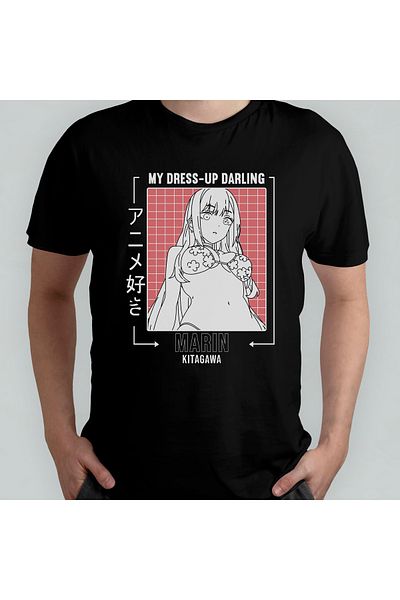 Pixxa My Dress Up Darling 2 - Μπλουζάκι Manga Anime με λαιμόκοψη 100% βαμβάκι