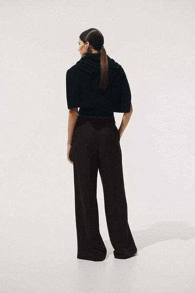 H&M Wide Linen-blend Trousers
