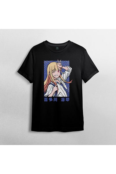Pixxa My Dress Up Darling Anime Manga - Μπλουζάκι από 100% βαμβάκι με λαιμόκοψη μοντέλο 5