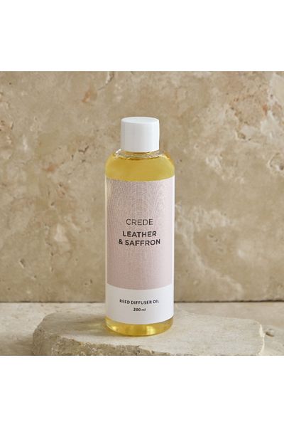Home Box Crede Leather and Saffron Diffuser Oil Refiller - 200 ml