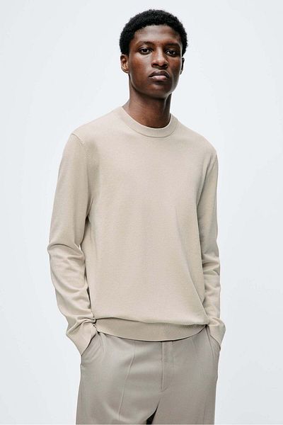 H&M Slim Fit Fine-knit Jumper