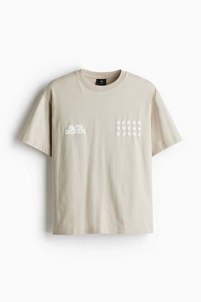H&M Loose Fit Printed T-shirt