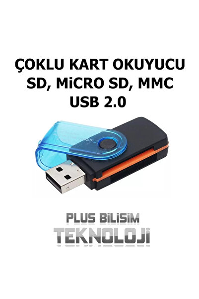 Plus Bilişim OEM SD, Micro SD, MMC Çoklu Kart Okuyucu Usb 2.0 Plus Bilişim