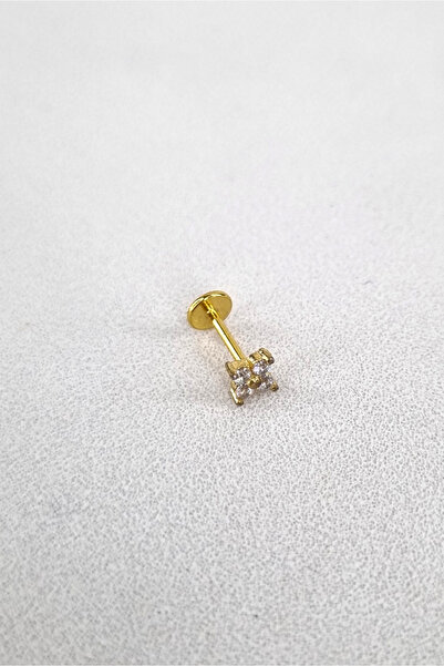 Osha Aksesuar Dört Köşe Taşlı Tragus Piercing