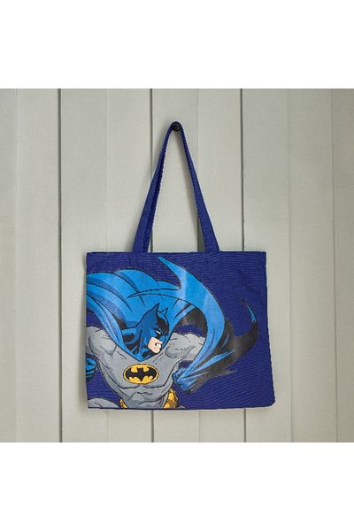 Home Box Batman Cotton Canvas Shopping Bag - 34x39 cm