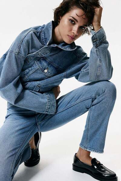 H&M Slim Straight High Ankle Jeans