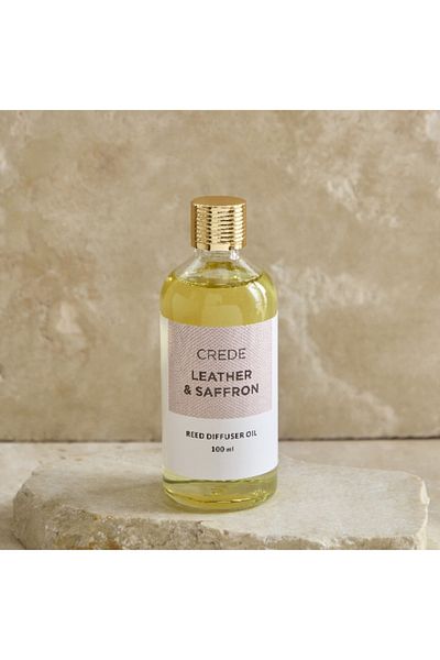 Home Box Crede Leather and Saffron Diffuser Oil Refiller - 100 ml