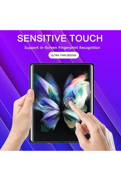 AWH Flexible TPU Screen Protector, 2 Packa Front & 2 Inside, 2 Tempered Glass Camera Lens Protectors