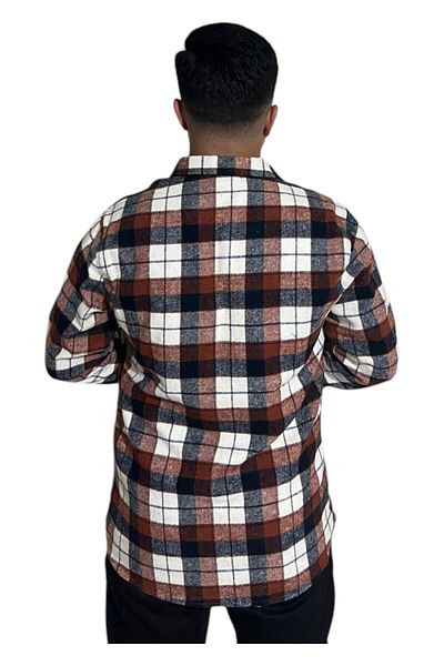 PİERLES Мъжка стандартна риза с дълъг ръкав Lumberjack