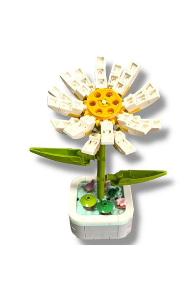 DOSTOYS 140 Pieces Daisy Flower Construction Set - Realistic and Decorative Construction Toy