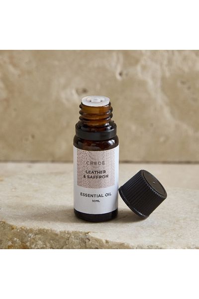 Home Box Crede Leather and Saffron Essential Oil - 10 ml