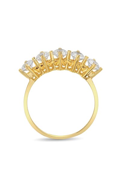 Çgk Çiğdem Gürel Kuyumculuk Kadın Kalpli Altın Beştaş Yüzük