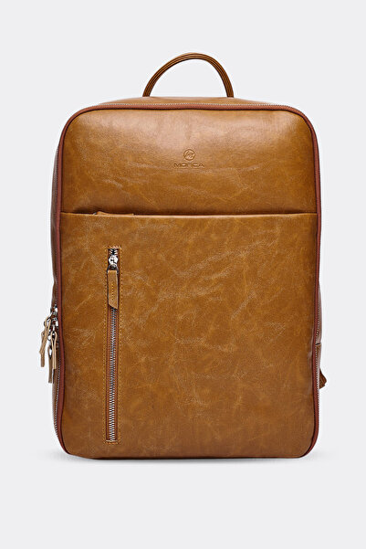 MORCA Premium Δερμάτινο Unisex Laptop  Τσάντα σι - Crazy Taba