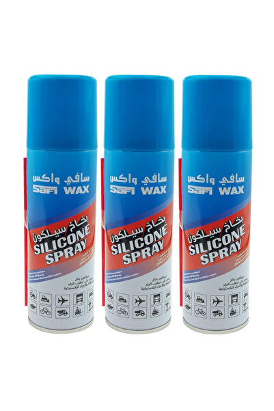 SAFI WAX بخاخ سيليكون | مُزلّق وواقي سيليكون متعدد الاستخدامات - ٤٠٠ مل - ٣ ق...