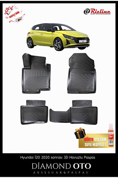Rizline Hyundai İ-20 3D Havuzlu Paspas 2020-2021-2022-2023-2024-2025 Model Uyumlu