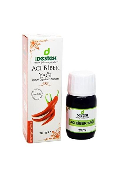 Destek Acı Biber Yağı 20 ml Soğuk Pres