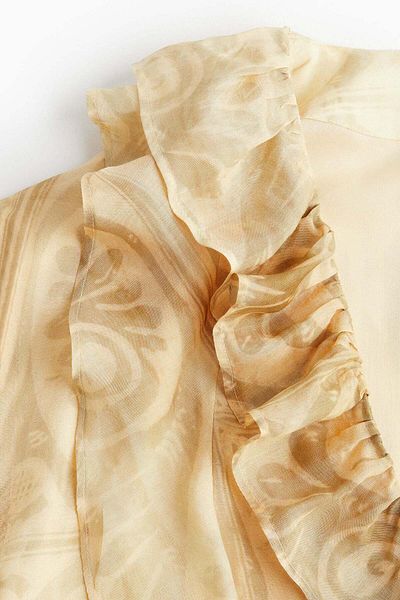 H&M Ruffled patterned dress