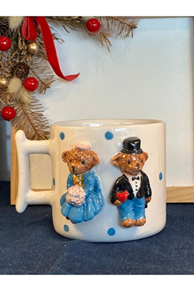 MeGgDecor Dev Boy  Mrs&Mr Teddy 4 420ml Kupa