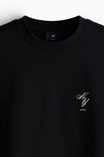 H&M Loose Fit Printed T-shirt