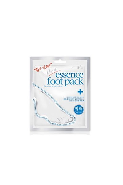 Petitfee Petitfee Dry Essence Foot Pack 2 listy - Ponožky ve tvaru chodidel napuštěné bohatou, suchou esencí