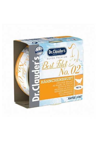 Dr. Clauder'S Dr.Clauder's Best Filet No. 02 Chicken Breast Wet Cat Food - 70 g