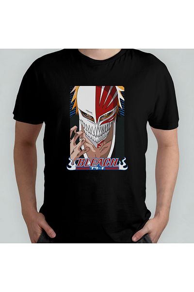 Pixxa Μπλουζάκι Bleach Kurosaki Ichigo Crew Neck 100% βαμβακερό - Μοντέλο 1
