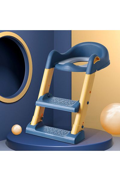 Eazy Kids مقعد تدريب على استخدام المرحاض قابل للطي - أزرق