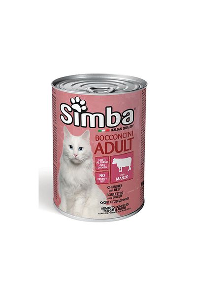 Simba Chunkies With Beef Canned Cat Food - Pack Of 12 * 415 G