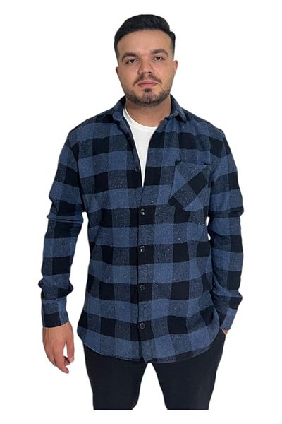 Modaley Giyim Cămașă cu mânecă lungă Lumberjack Regular Fit pentru bărbați