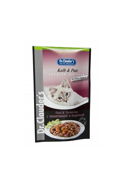 Dr. Clauder'S CAT PACK VEAL AND TURKEY 100GR