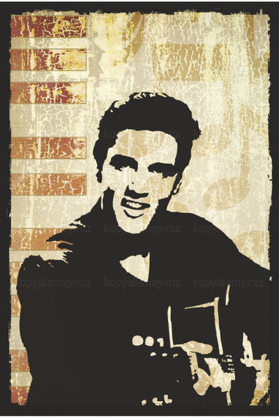 Hayat Poster rok i rol muzika elvis presli dekoracija doma slika retro drveni...