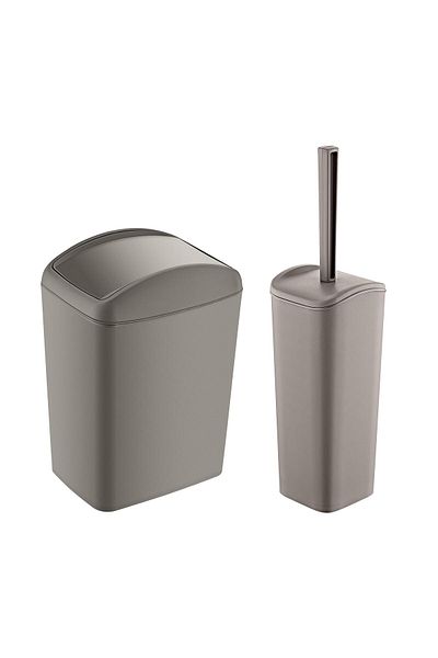 Smartware Μαλακός κάδος απορριμμάτων και βούρτσα WC Terra