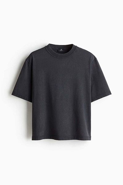 H&M تي شيرت مغسول بقصّة Boxy Fit