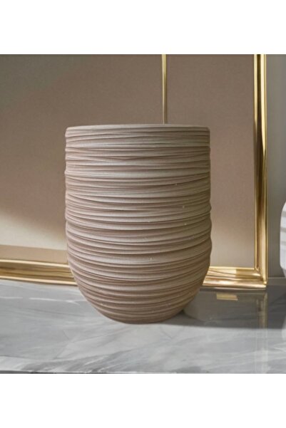 egesaksı Çocuk boy mat siyah sırlı U jar tornalı saksı 🪴