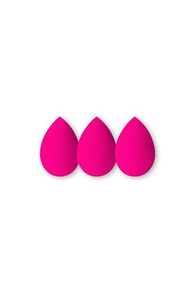 Others IBRA Makeup Makeup Blender Sponge 3 szt. - Zestaw różowych gąbeczek do makijażu trio