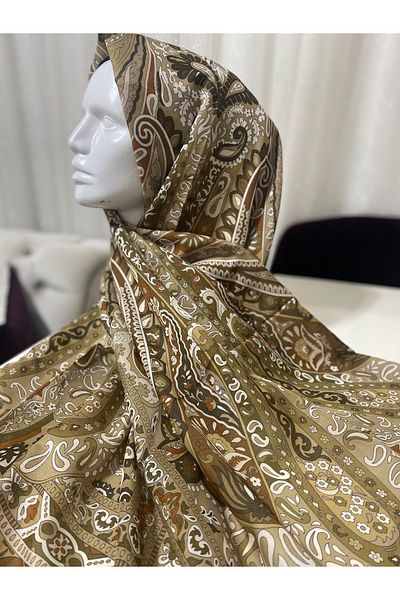 Butik Women's New Ethnic Pattern Cotton Silk Shawl