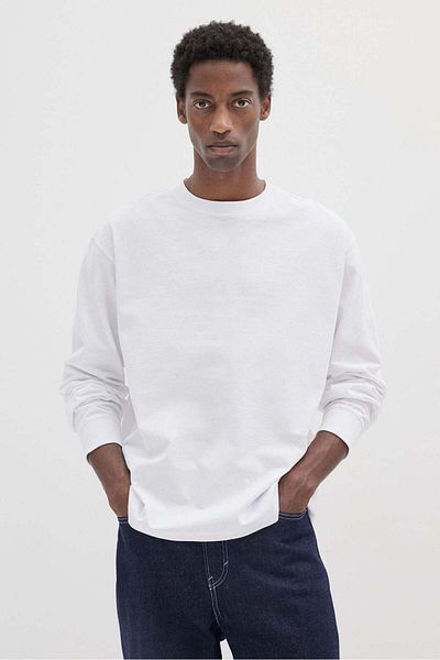H&M Loose Fit Long-sleeved jersey top