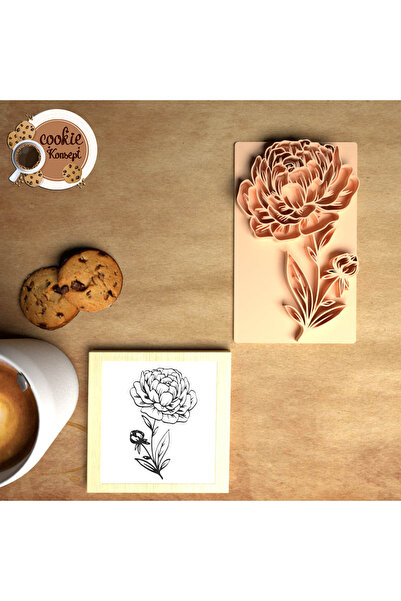CookieKonsept قالب كوكي مطبوع عليه عبارة Rose Concept - ختم # 4