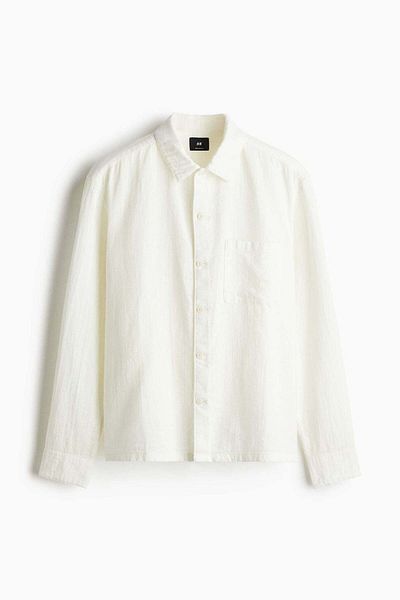 H&M Regular Fit Textured shirt