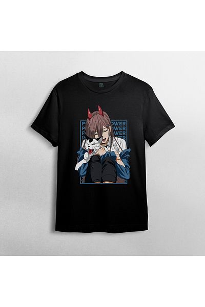 Pixxa Μπλουζάκι Chainsaw Man Crew Neck 100% βαμβακερό - Μοντέλο 16