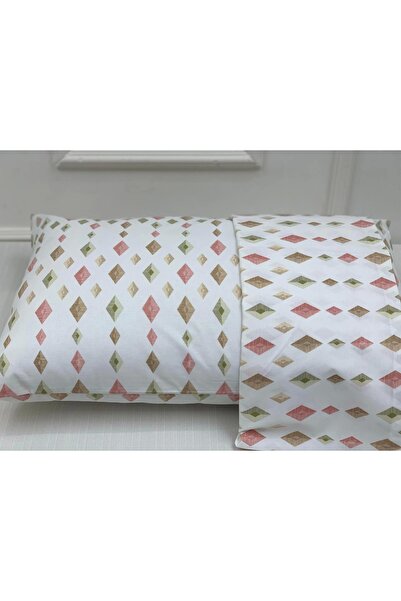 NİVEMESHOME Quadrangle Model Patterned 2-Piece Pillowcase with Cover 50X70