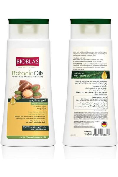 Bioblas Botanic Oils Shampoo for Nourishing and Repairing Care , 400ml