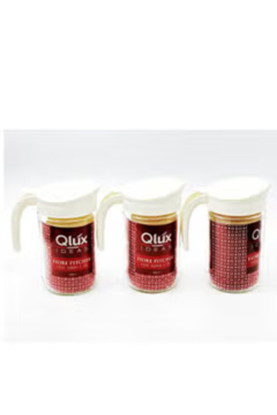 Qlüx Set Glass Juice Jug 3Pcs 660 ML