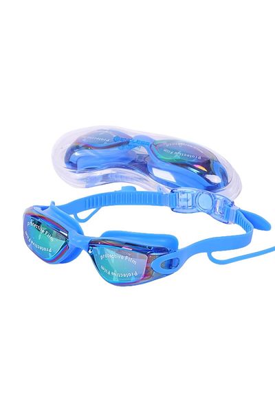 Endless Stylish Swimming Goggle with Anti-Fog & UV Protection | Leak Proof | Blue |Free Size| Silicon, PU