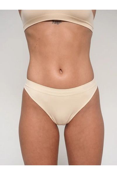 MİSTİRİK Model Navelli - Chiloți tricotați fără cusături, fără model uni, culoarea pielii șir