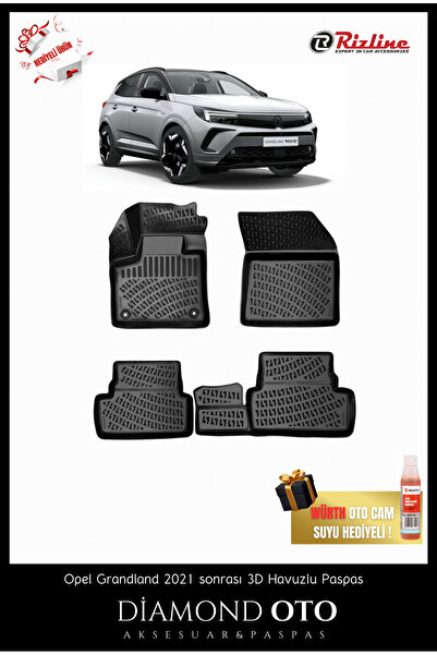 Rizline Opel Grandland 3d Havuzlu Paspas 2021-2022-2023-2024-2025