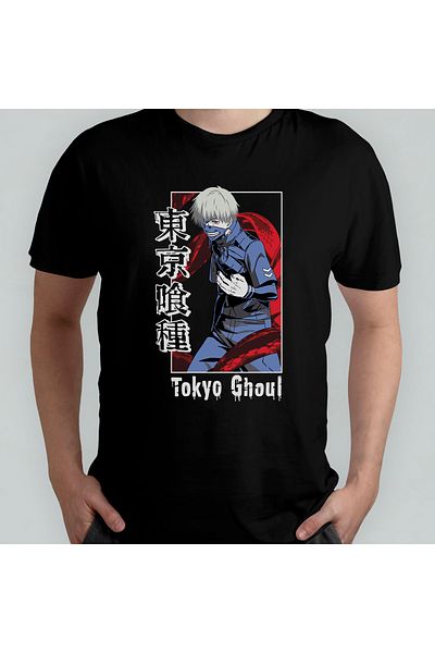 Pixxa Μπλουζάκι Tokyo Ghoul Crew Neck 100% βαμβακερό - Μοντέλο 4